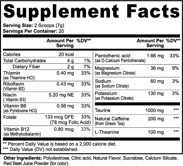 Energy Powder: Strawberry Shortcake