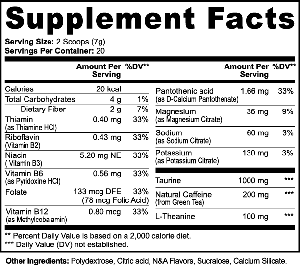 Energy Powder:  Lychee